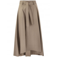 PESERICO 페세리코 여성 Long skirt in lightweight stretch cotton satin