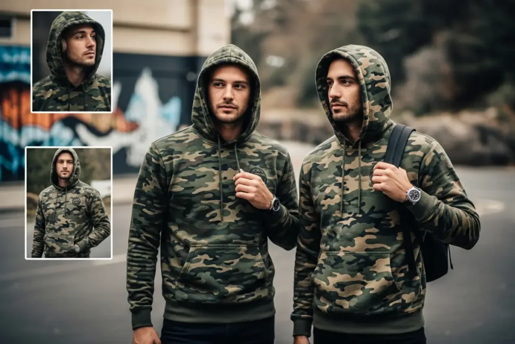 camo hoodie